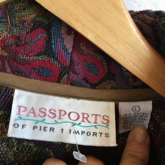 Passport Jackets & Coats Passports Purple Floral Cropped Jacket L